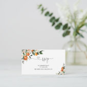 Kleine RSVP-bijsluitkaart Informatiekaartje (Staand voorkant)