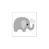 Kleine rubberen stempel - Elephant Showers (Afrduk)