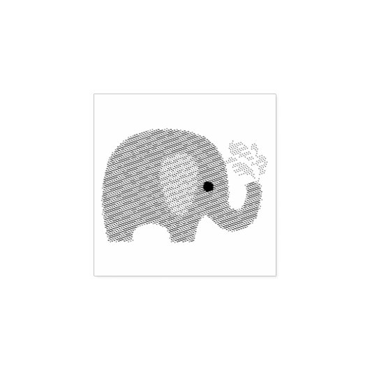 Kleine rubberen stempel - Elephant Showers (Afrduk)