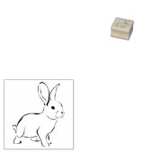 Kleine rubberen stempel - naar rechts kijkend koni (Gestempeld)