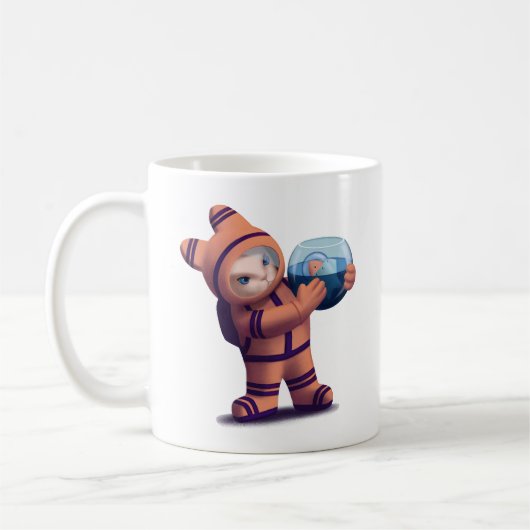 Kleine Ruimtereiziger Koffiemok (Links)