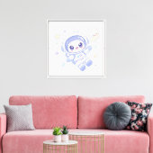 Kleine Ruimteverkenner Canvas Afdruk (Insitu (Woonkamer))