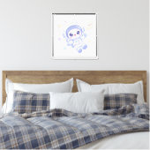 Kleine Ruimteverkenner Canvas Afdruk (Insitu (Slaapkamer))
