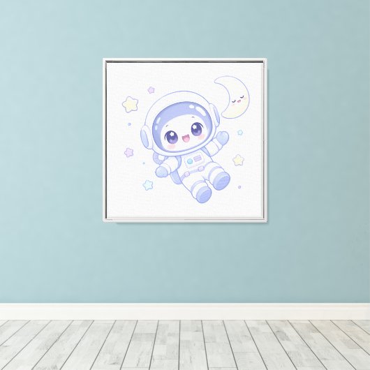 Kleine Ruimteverkenner Canvas Afdruk (Insitu (Houten vloer))