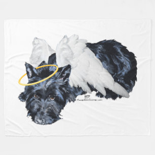 Kleine rustende Scottie-engel Fleece Deken