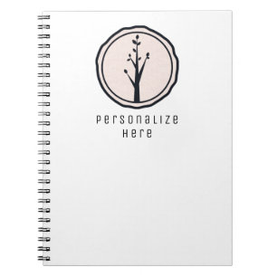 Kleine Rustieke Boom Natuur Minimalistisch Organis Notitieboek