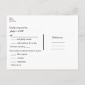 Kleine Rustieke Boom Natuurlijke Trouw RSVP Antwoo Uitnodiging Briefkaart (Achterkant)