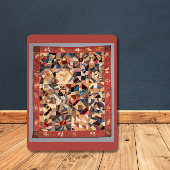 Kleine rustieke  Crazy Patchwork Quilt Sherpa Deken