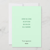 Kleine RV-camerawinterflatkaart Feestdagenkaart (Achterkant)