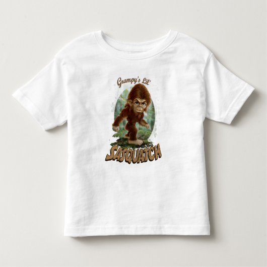Kleine Sasquatch van Grampy Kinder Shirts (Voorkant)