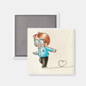 Kleine schaatsen magneet (Voorkant / Achterkant)