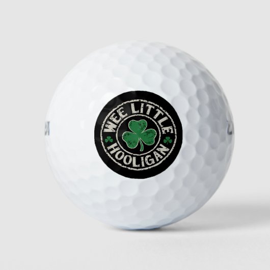 Kleine Schalk Klaver St. Patrick's Dag Golfballen (Voorkant)