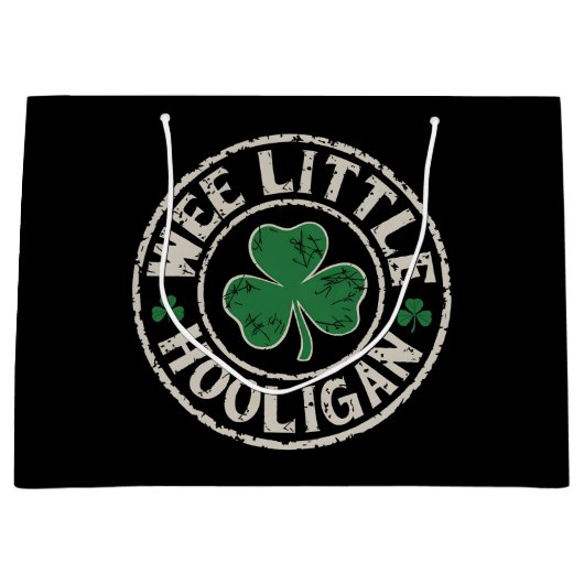Kleine Schalk Klaver St. Patrick's Dag Groot Cadeauzakje (Voorkant)