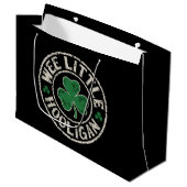 Kleine Schalk Klaver St. Patrick's Dag Groot Cadeauzakje (Voorkant Gekanteld)