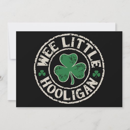 Kleine Schalk Klaver St. Patrick's Dag Kaart (Voorkant)