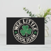 Kleine Schalk Klaver St. Patrick's Dag Kaart (Staand voorkant)