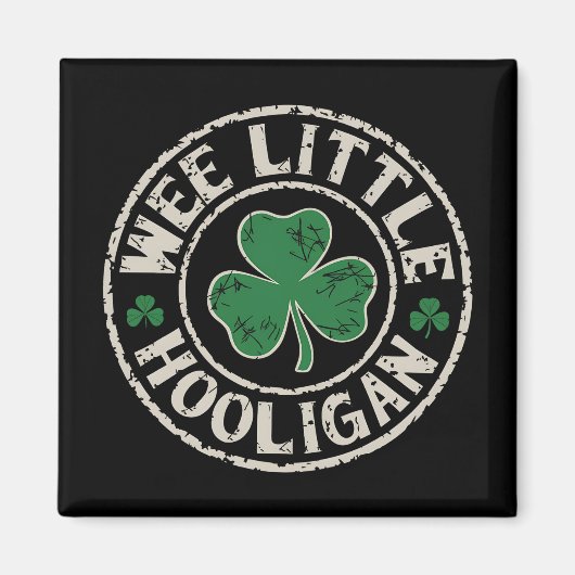 Kleine Schalk Klaver St. Patrick's Dag Magneet (Voorkant)