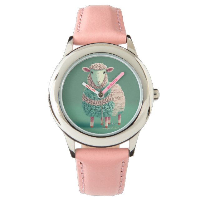Kleine schapen in een horloge! horloge (Voorkant)