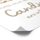 Kleine schapen raden hoeveel Snoepjes er spelen Poster (Hoek)