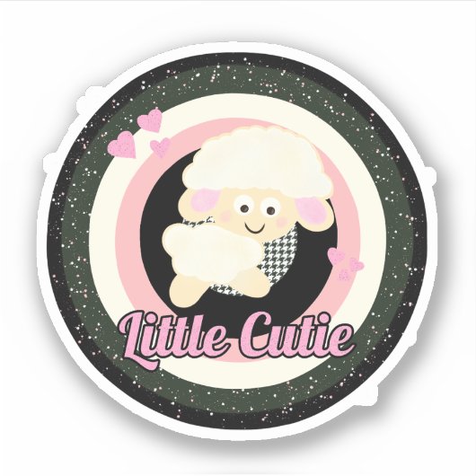 Kleine schapen sticker (Voorkant)