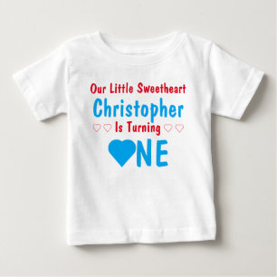 Kleine schat 1e verjaardag baby T-shirt