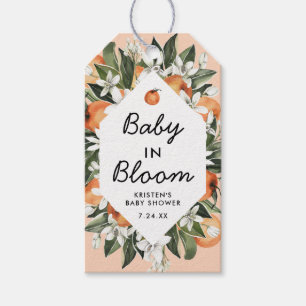 Kleine schat baby in bloei baby shower favor cadeaulabel