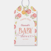 Kleine schat citrus cadeautje voor babyshower cadeaulabel (Voorkant)