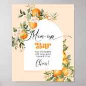 Kleine schat citrus thema Mom-osa bar Poster (Voorkant)