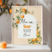 Kleine schat citrus thema Mom-osa bar Poster