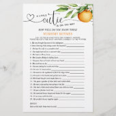 Kleine schat dubbelzijdige babyshower-spelletjes (Voorkant)