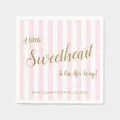 Kleine schat is op weg Baby Shower Feest Servet (Voorkant)