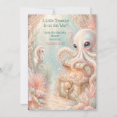 Kleine Schat Onder de Zee Octopus Baby Shower  (Voorkant)