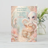 Kleine Schat Onder de Zee Octopus Baby Shower  (Staand voorkant)