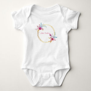 Kleine schat Roze bloemen Romper