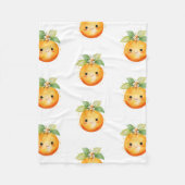 Kleine schat sinaasappel citrus fleece deken (Voorkant)