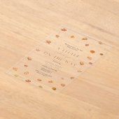 Kleine schatje acryl baby shower uitnodiging  (Laagn)