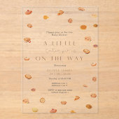 Kleine schatje acryl baby shower uitnodiging  (Voorkant)