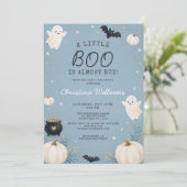 Kleine schatje Gingham babyfeest Kaart (Staand voorkant)