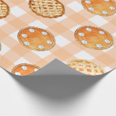 Kleine schatje Gingham babyfeestje Cadeaupapier (Hoek)