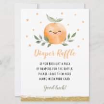Kleine schatje oranje luierraffle spel