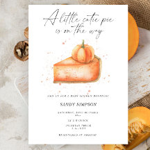 Kleine schatje pompoen herfst baby shower