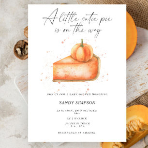 Kleine schatje pompoen herfst baby shower kaart