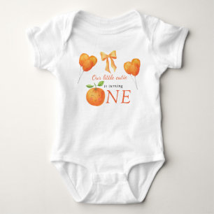 Kleine schatje Sinaasappel Citrus 1e verjaardag Romper