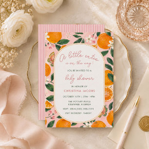 Kleine schatje Tangerine Bloemenkraam Kaart