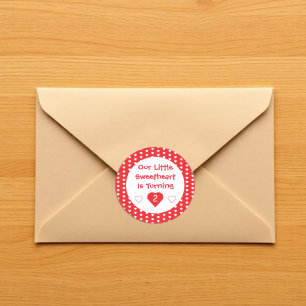 Kleine schatje Toddler Birthday Ronde Sticker