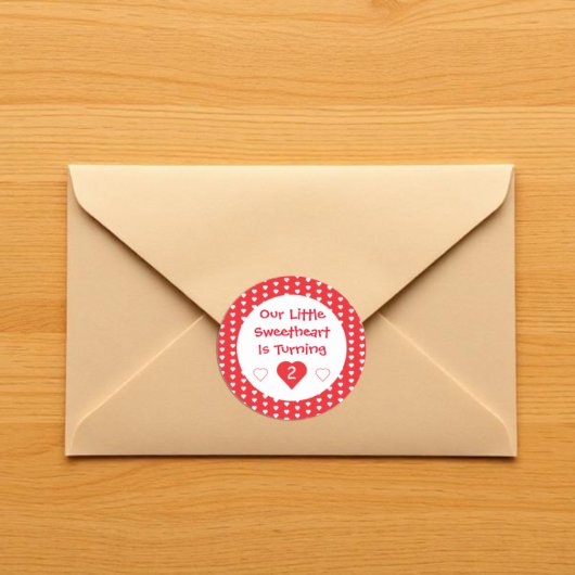 Kleine schatje Toddler Birthday Ronde Sticker