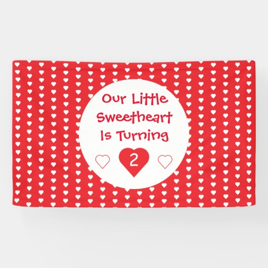 Kleine schatje Toddler Birthday Spandoek (Horizontaal)