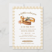 Kleine schatje valt pompoentaart baby shower kaart (Voorkant)