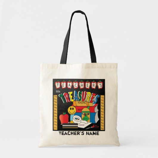 Kleine schatten van leraar | Schoolleraarsgeschenk Tote Bag (Voorkant)