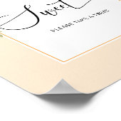 Kleine schattige boog Baby's zijn zoet Poster (Hoek)